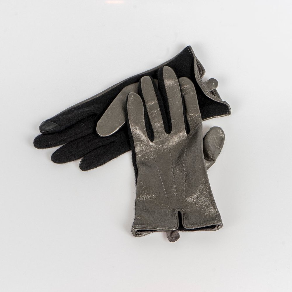 NWOT Echo touch gloves  leather/knit gloves - M